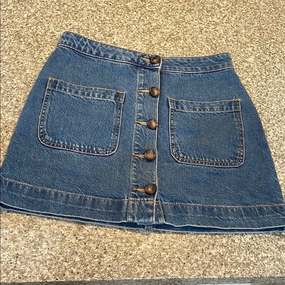 We The Free Dresses & Skirts - Free People Denim Button-Front Skirt